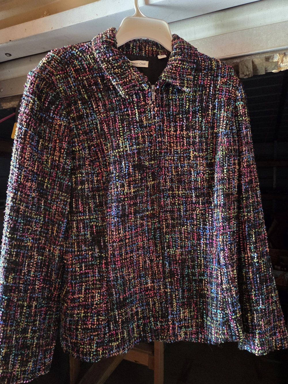 Coldwater Creek Multicolor Tweed Blazer Jacket